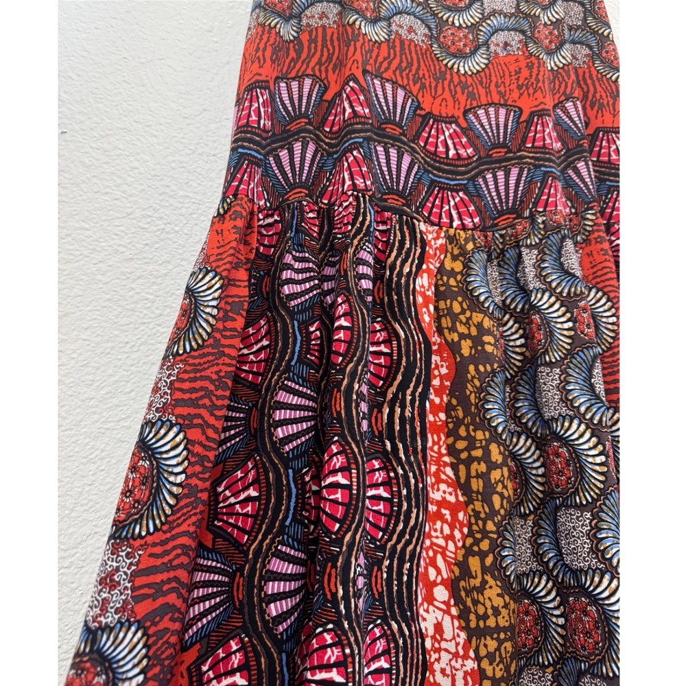 Corey Lynn Calter Anthropologie Doriane Smocked Ruffle Midi Flowy Dress Medium - Picture 5 of 10